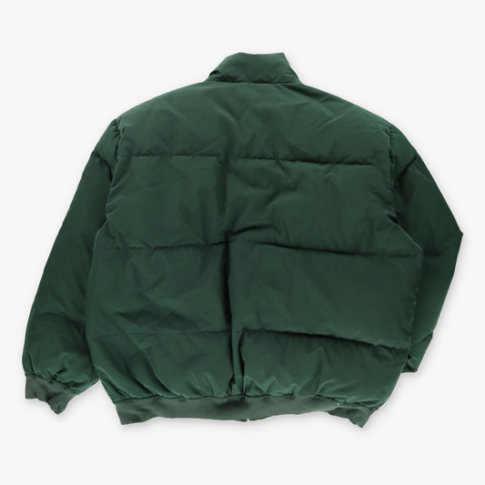 POLO RALPH LAUREN Embroidered Logo Forrest Green & Purple Puffer Jacket (XL)