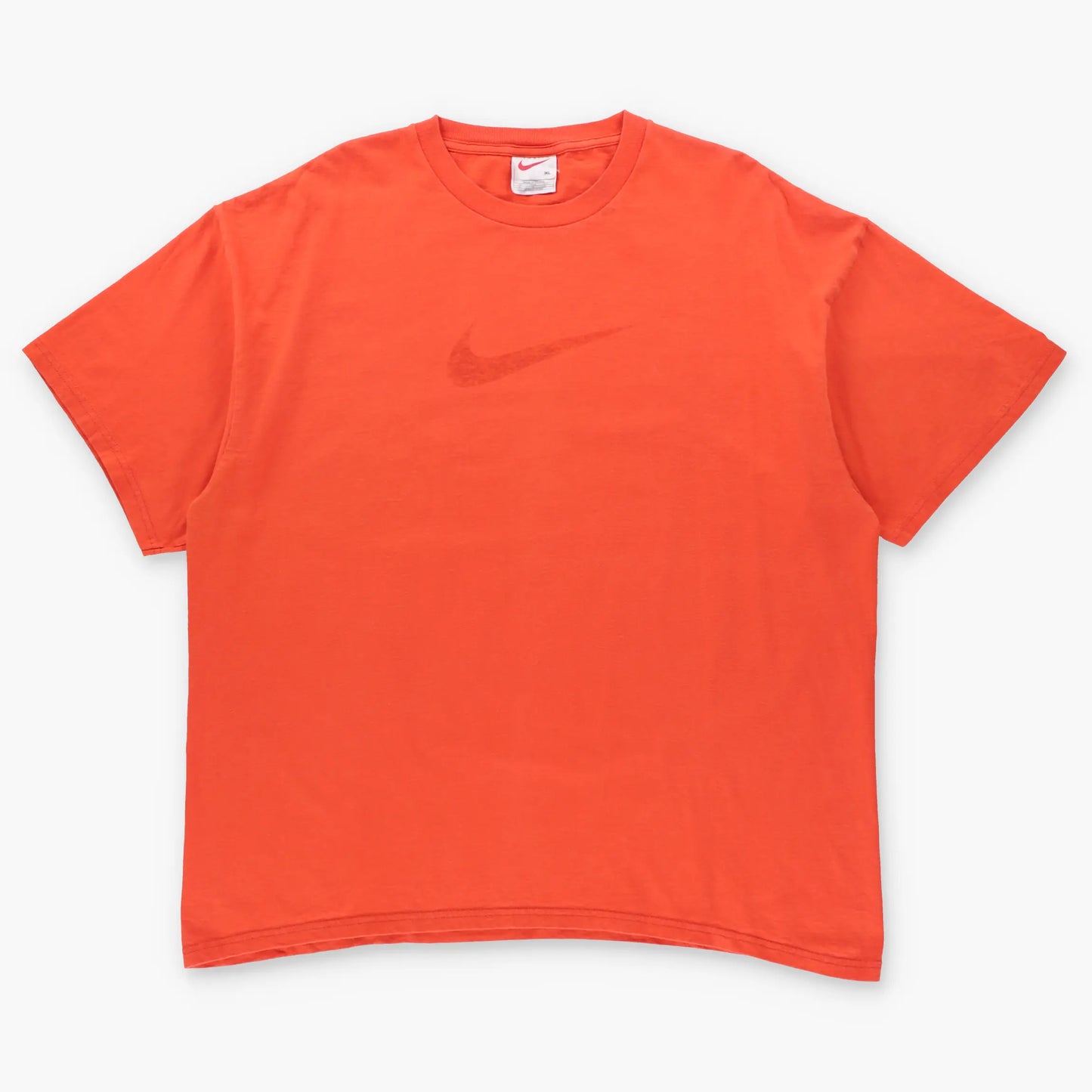 NIKE Orange On Orange Big Centre Swoosh Classic T-Shirt (XL) - Vintage Sole Melbourne