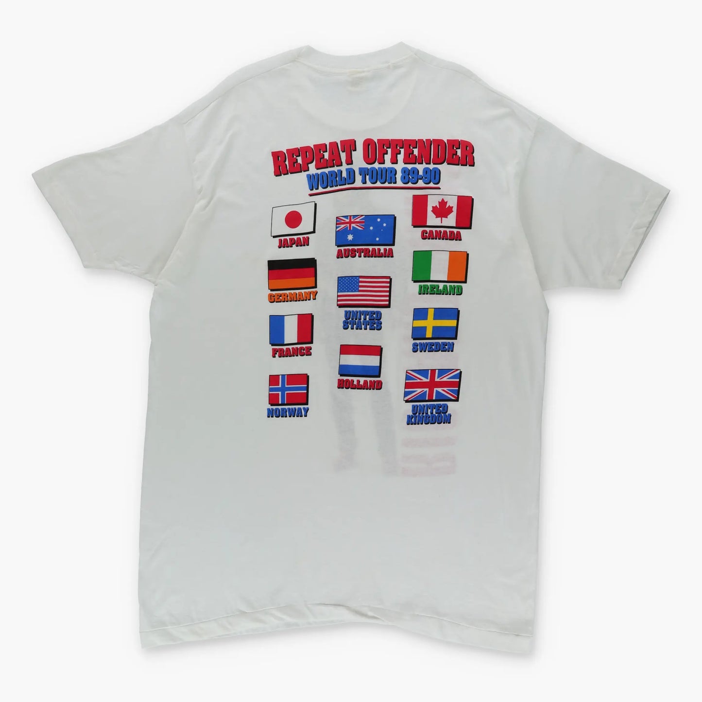 1989 Richard Marx 'Repeat Offender' Tour Single Stitch Tee USA Made (XXL) Vintage Sole Melbourne