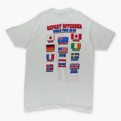 1989 Richard Marx 'Repeat Offender' Tour Single Stitch Tee USA Made (XXL) Vintage Sole Melbourne