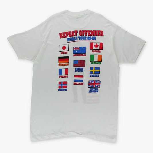 1989 Richard Marx 'Repeat Offender' Tour Single Stitch Tee USA Made (XXL) Vintage Sole Melbourne