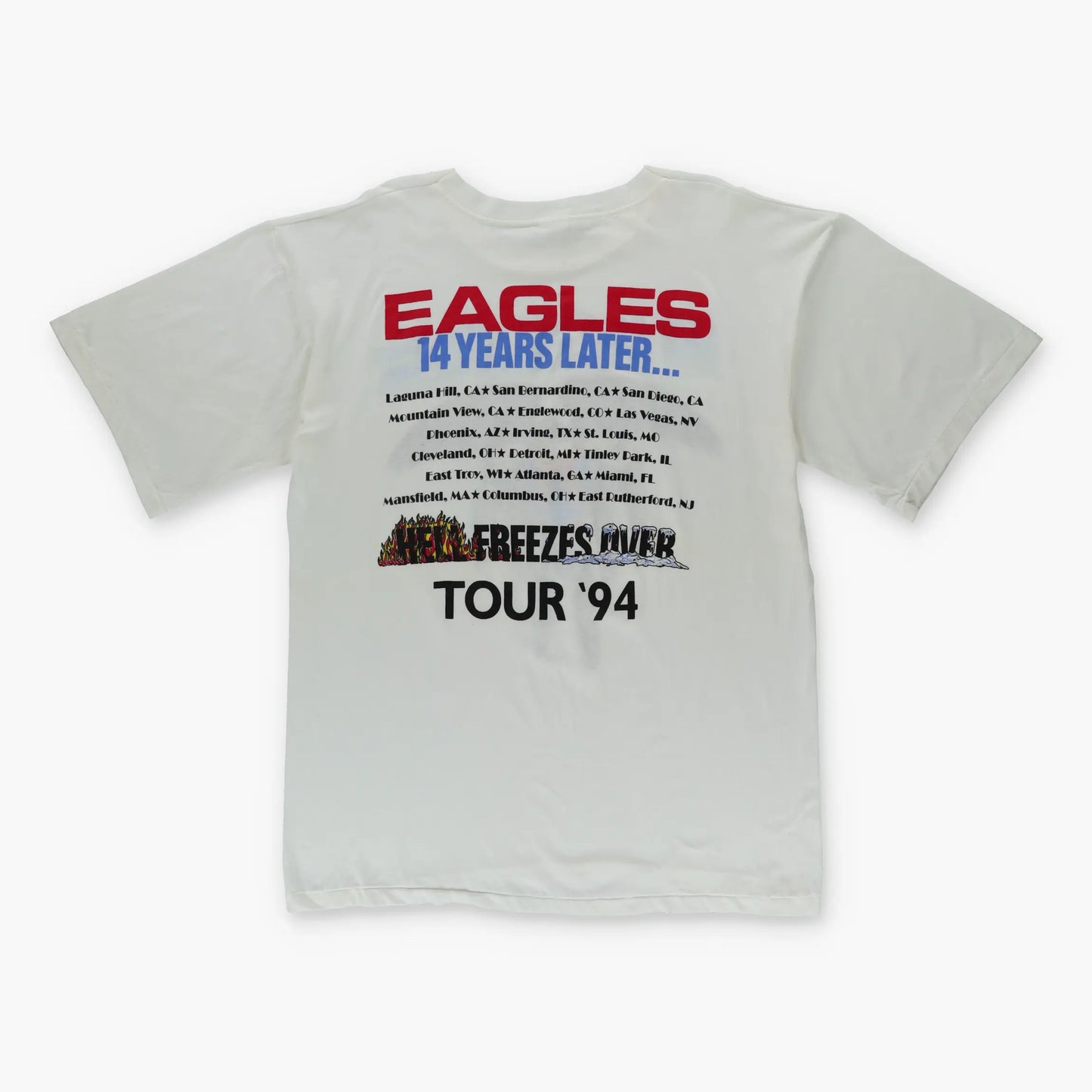 1994 Eagles 'Hell Freezes Over' Tour Single Stitch T-Shirt (XL) Vintage Sole Melbourne