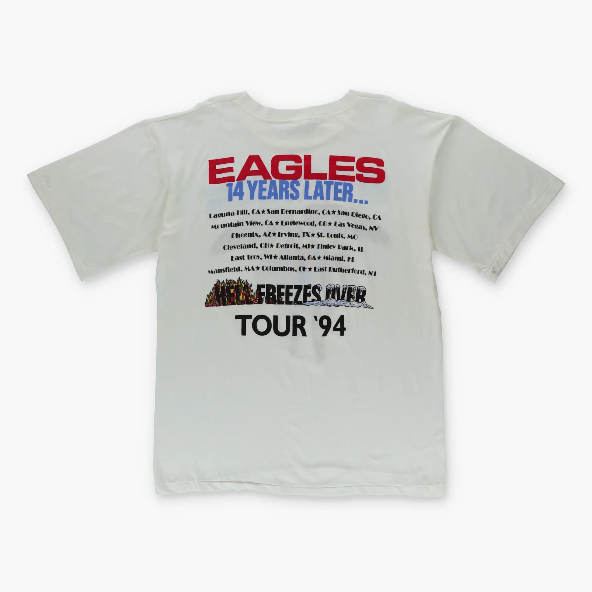 1994 Eagles 'Hell Freezes Over' Tour Single Stitch T-Shirt (XL) Vintage Sole Melbourne