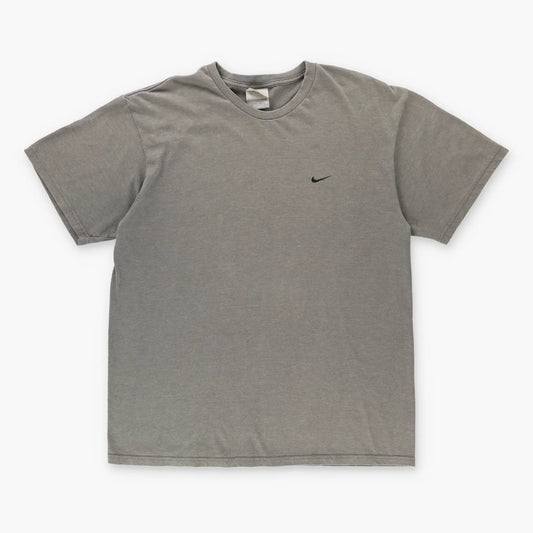 NIKE Taupe Embroidered Swoosh Logo Casual Tee (L) Vintage Sole Melbourne