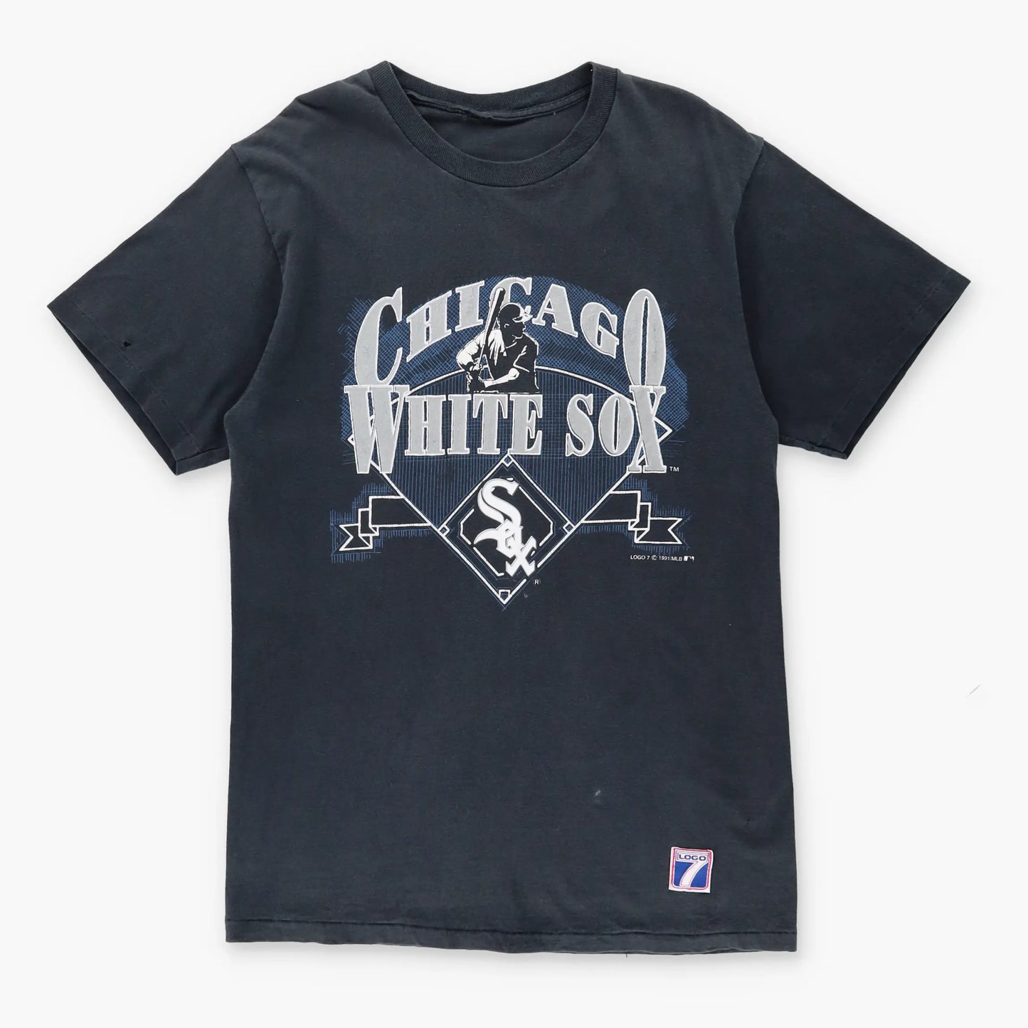 1991 Chicago White Sox MLB Single Stitch Baseball T-Shirt (M-L Tall) Vintage Sole Melbourne