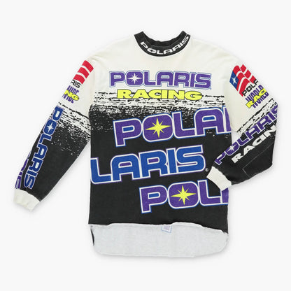 Polaris NASCAR Racing Colourful All Over Long Sleeve Tee (M) Vintage Sole Melbourne