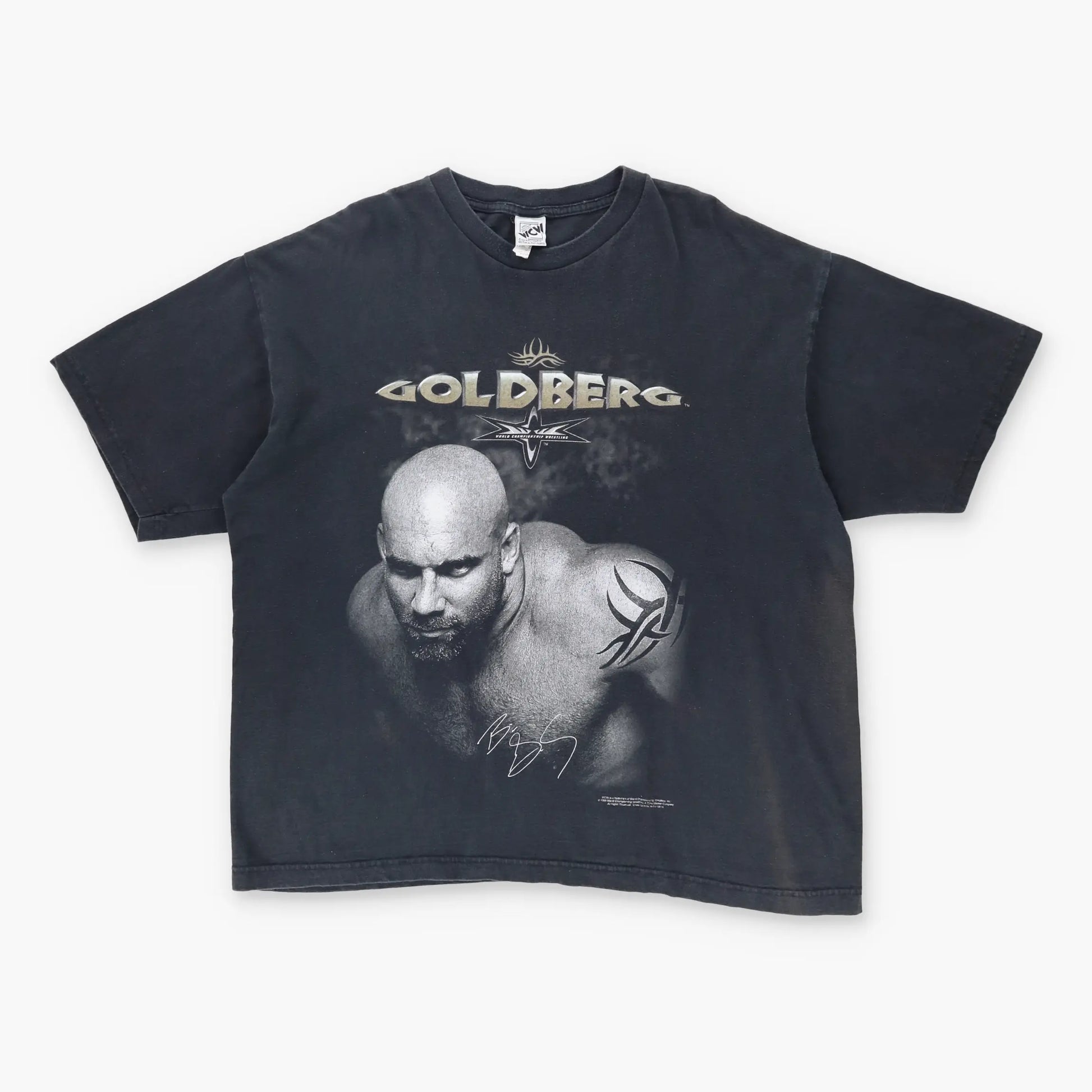 1998 Vintage Bill Goldberg WCW 'You're Next!' Front & Back Tee (XXL) Vintage Sole Melbourne