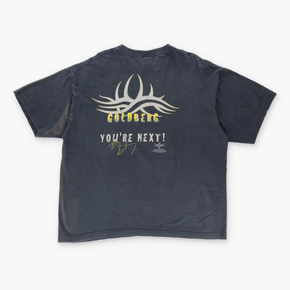 1998 Vintage Bill Goldberg WCW 'You're Next!' Front & Back Tee (XXL) Vintage Sole Melbourne