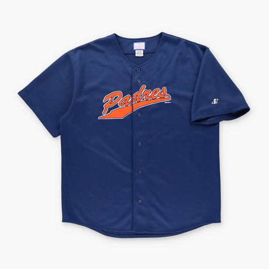 Vintage 1999 San Diego Padres LOGO ATHLETIC Korean Made Button Up Baseball Jersey (XL-XXL) ***COCO Vintage Sole Melbourne