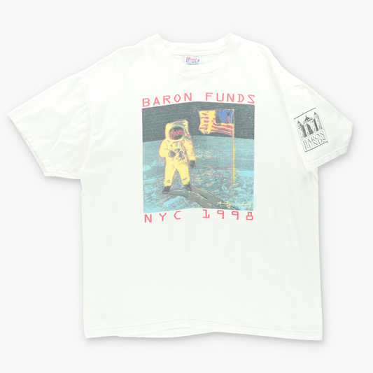 1998 ANDY WARHOL Baron Funds NYC Astronaut Tee (XL)