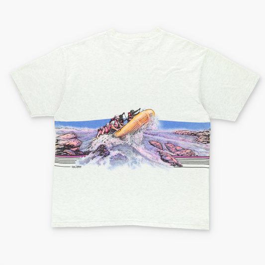 1990 Jackson Hole Wyoming "I Survived the Snake" Water Rafting Tee (XL)