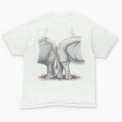 1992 Two Elephant Africa Asia Double Sided USA Made Tee (XL)