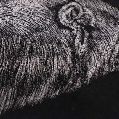 1988 Idaho Wolf Howling Animal Black & White USA Made Graphic Tee (XL)