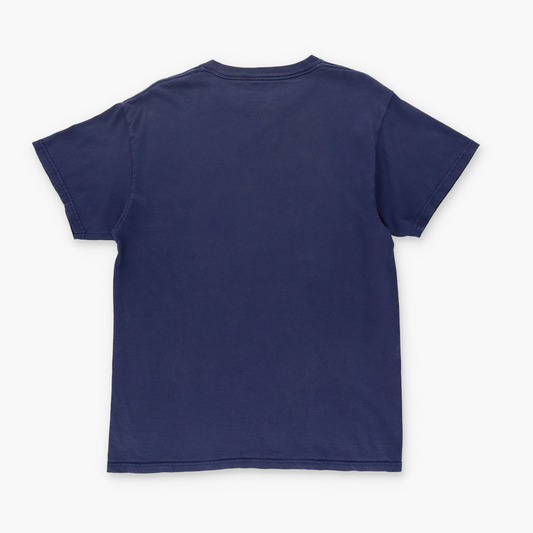 Y2K Cross Wing Goth Graphic Navy Tee (L)