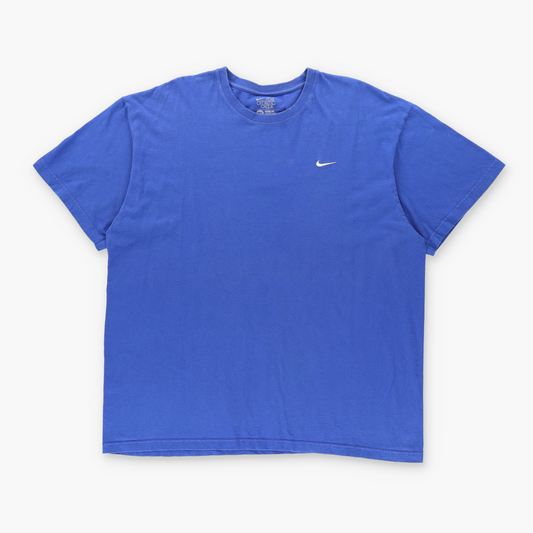 NIKE The Athletic Dept. Loose Fit Blue & White Embroidered Logo Tee (XL)