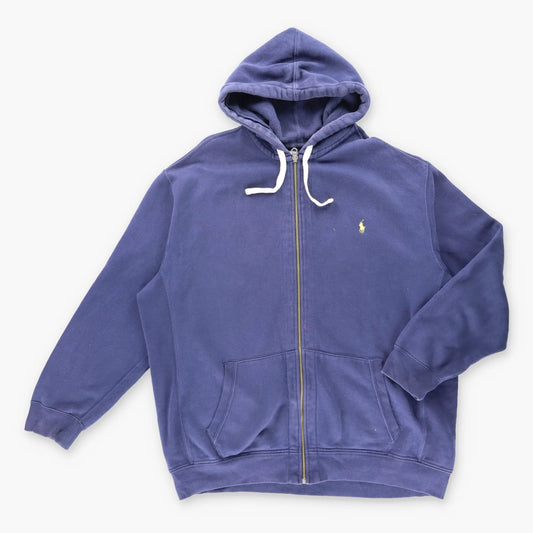 Vintage POLO RALPH LAUREN Embroidered Logo Zip Up Sweatshirt (3XL Tall)