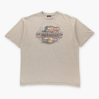 Vintage 2005 HARLEY DAVIDSON Sturgis USA Made Deadwood South Dakota Tee (XXL)