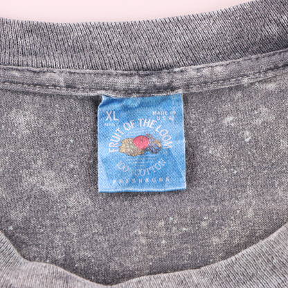 "Beer & Bones" 1993 John Michael Montgomery Single Stitch FRUIT OF THE LOOM Acid Wash Tee USA Made (XL)