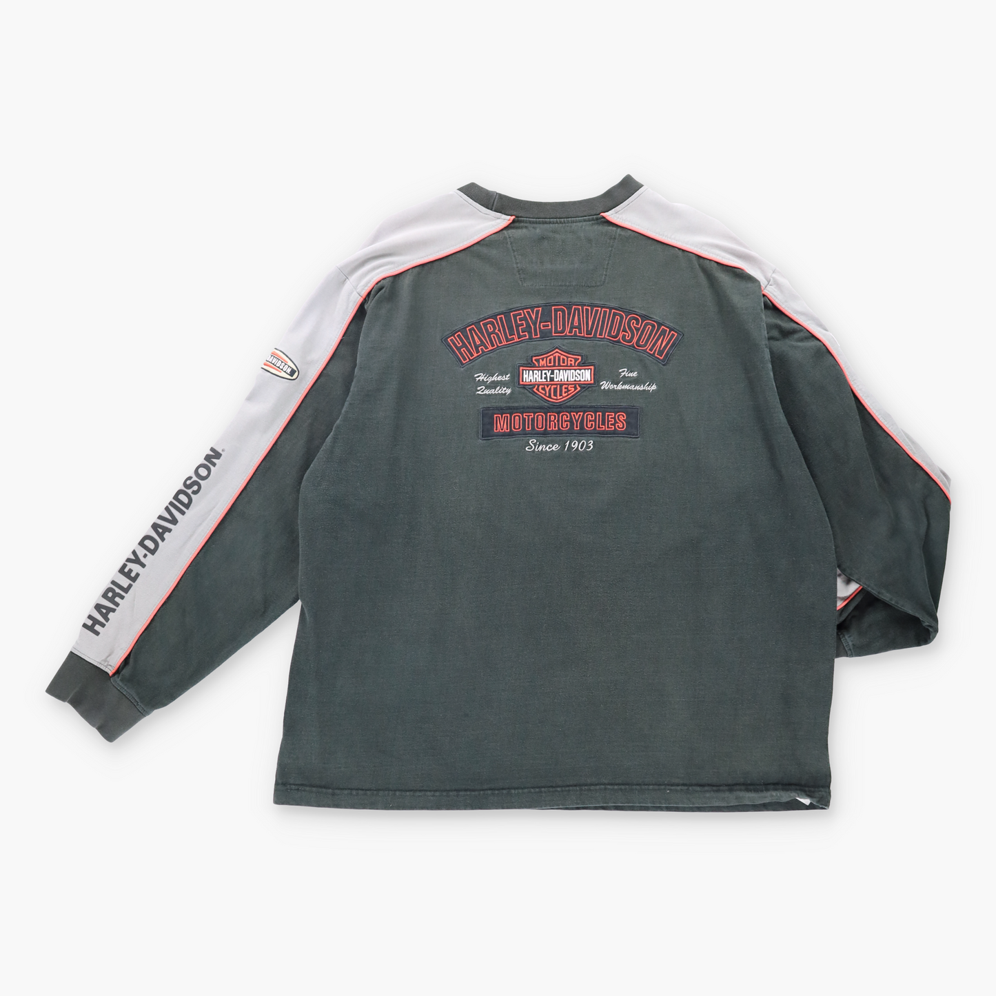 Vintage HARLEY DAVIDSON Embroidered Motorcycle Sweatshirt (XL-XXL) *Aubs Vintage Sole Melbourne
