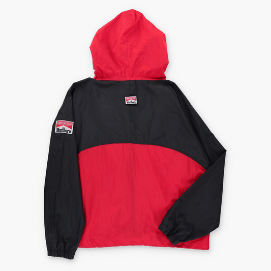 Marlboro Adventure Team Red & Black Full Zip Windbreaker Jacket (L)