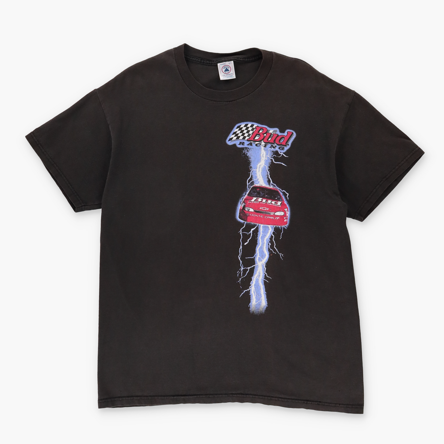 1998 RICKEY RAVEN 50th Anniversary Bud Racing NASCAR Brown Tee (L-XL)