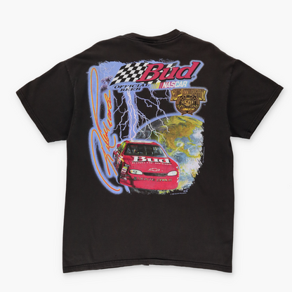 1998 RICKEY RAVEN 50th Anniversary Bud Racing NASCAR Brown Tee (L-XL)