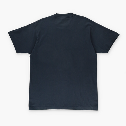 Vintage BUDWEISER 'Want To Drink Your Bud' Pun USA Made 50/50 Black Tee (XL)