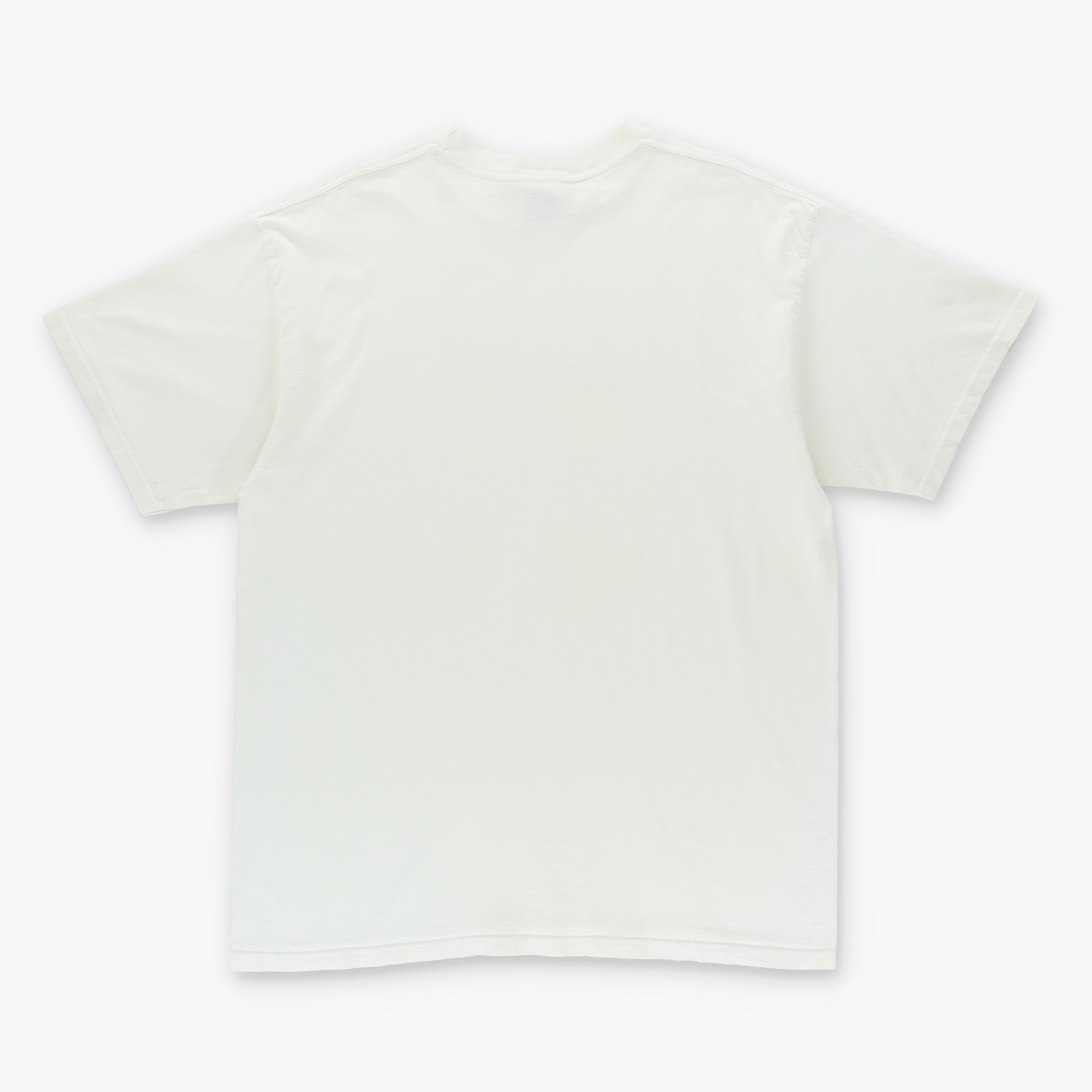 NIKE Large Centre Swoosh Logo Vintage White & Grey Tee (L-XL)