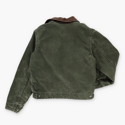 CARHARTT 'Detroit' YYJ97 MOS Khaki & Brown Canvas Jacket (XS-S)