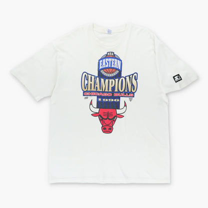 Vintage CHICAGO BULLS NBA Eastern Conference White Basketball T-Shirt (XL)
