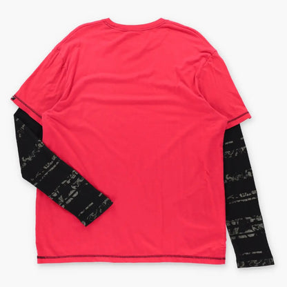 Vintage MMA ELITE Red & Black Skulls Y2K Long Sleeve Tee (XL-XXL)