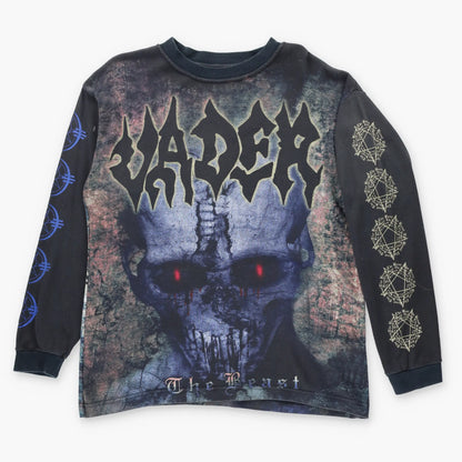 Vintage VADER "The Beast" Y2K Metal Long Sleeve Band Tee (L)