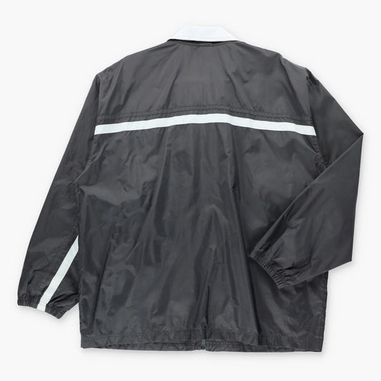 Vintage NIKE Black & Light Blue Full Zip Windbreaker Jacket (L-XL)