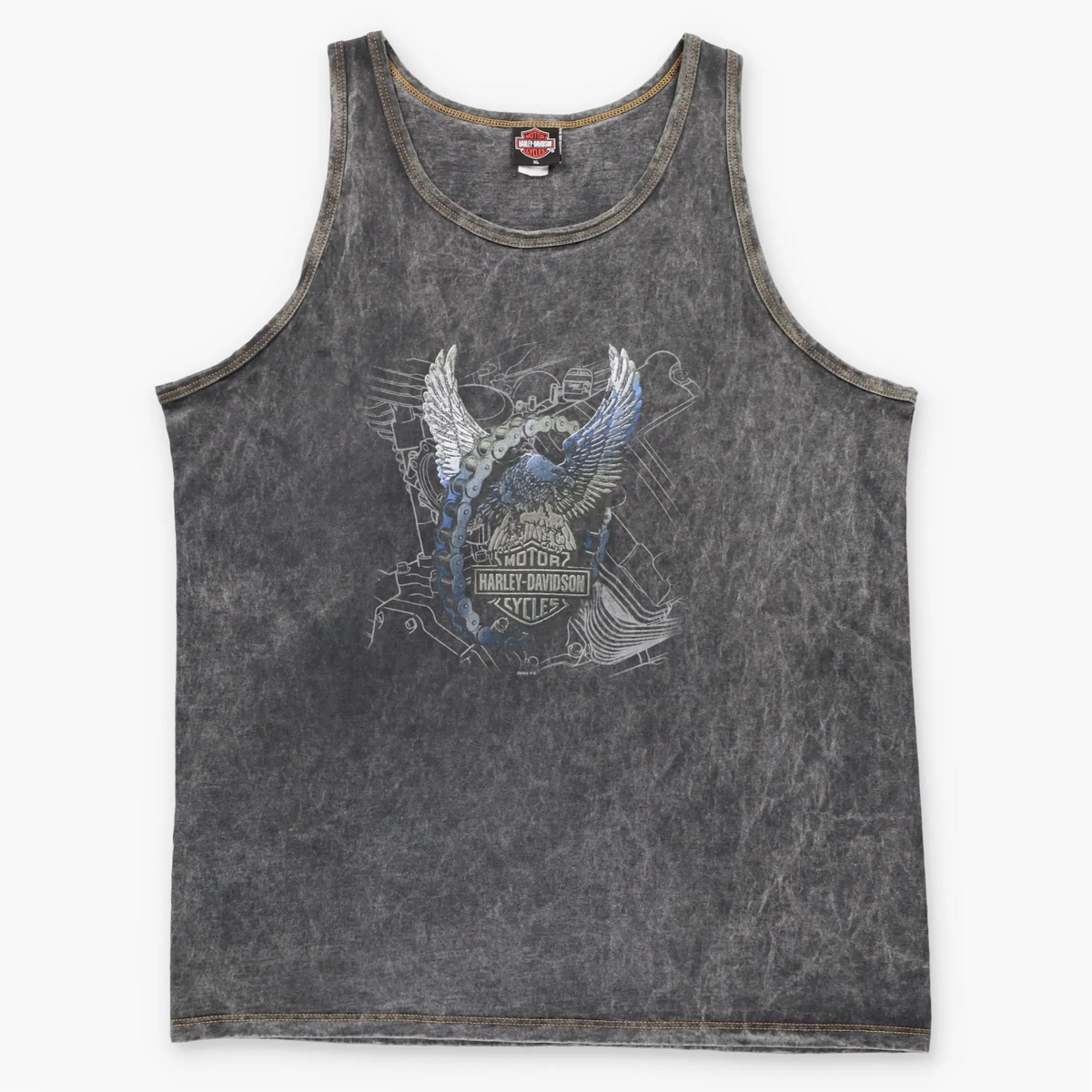 Vintage HARLEY DAVIDSON "World Famous Sturgis South Dakota" Dark Grey Motorcycle Tank (XL)