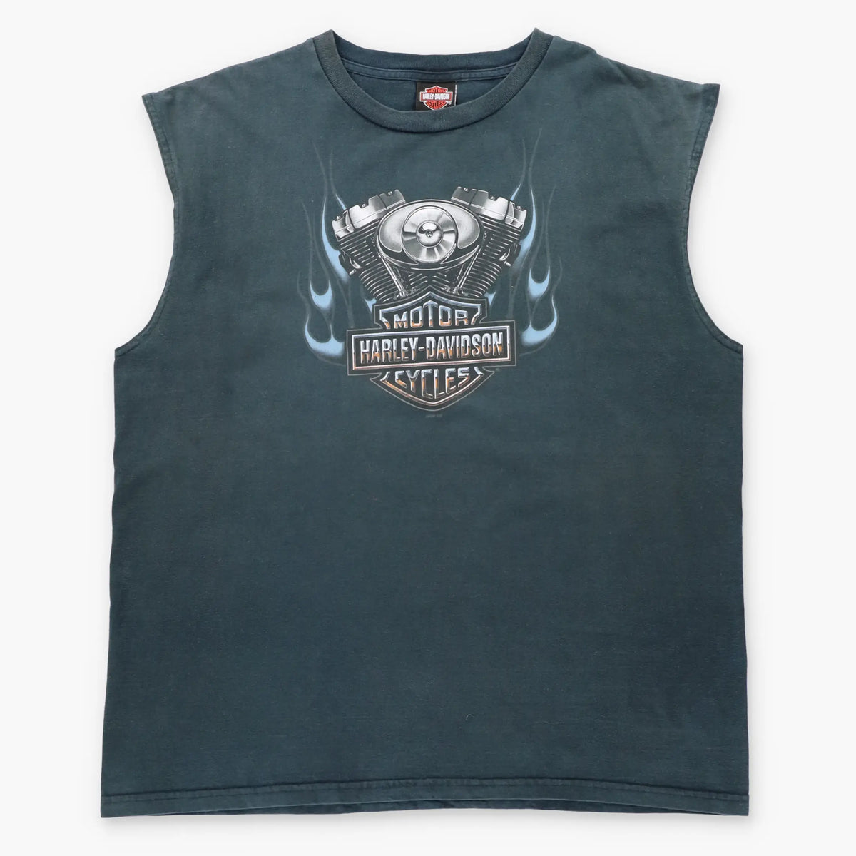 Vintage HARLEY DAVIDSON Devil Mountain California Black USA Made Motorcycle Tank (XXL)