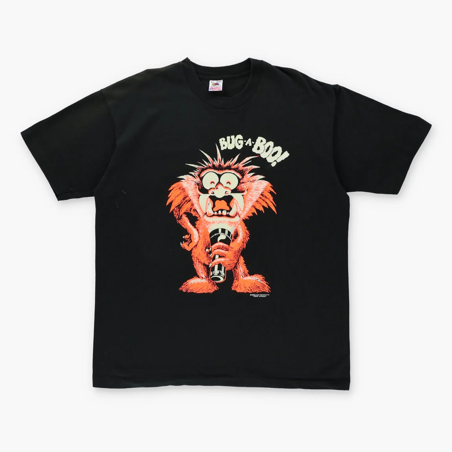 Vintage 1991 Glow In The Dark 'Bug-A-Boo' Monster Single Stitch T-Shirt (XL)