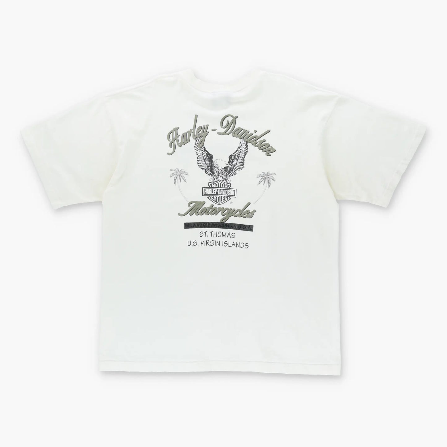 HARLEY DAVIDSON Wisconsin Eagle USA Made Motorcycle T-Shirt (XXL)