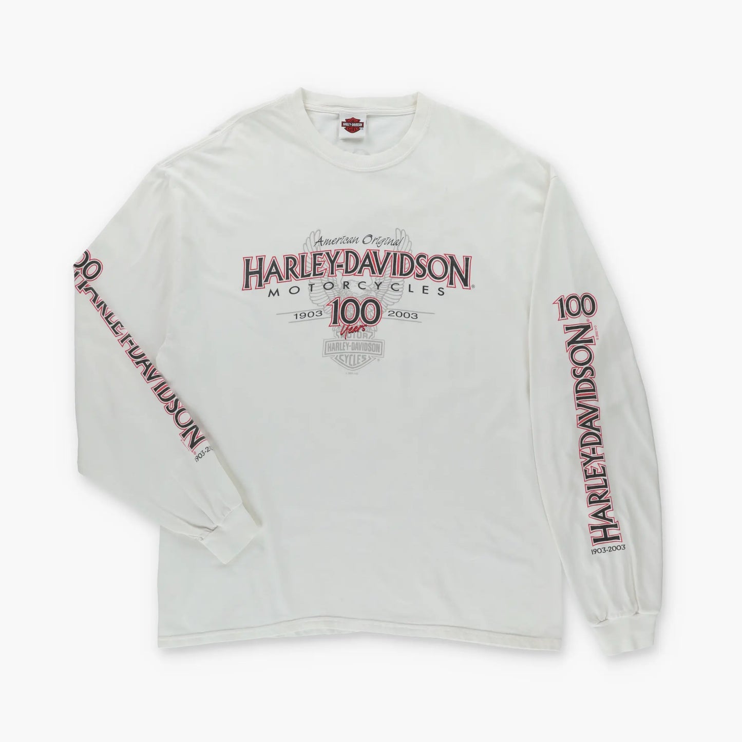 HARLEY DAVIDSON 100th Anniversary Huntsville Alabama Vintage Long Sleeve Tee (XL)