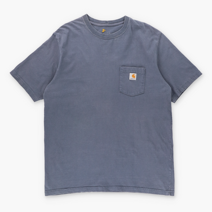 Vintage CARHARTT Pocket Logo Steel Blue Workwear T-Shirt (XL) Vintage Sole Melbourne