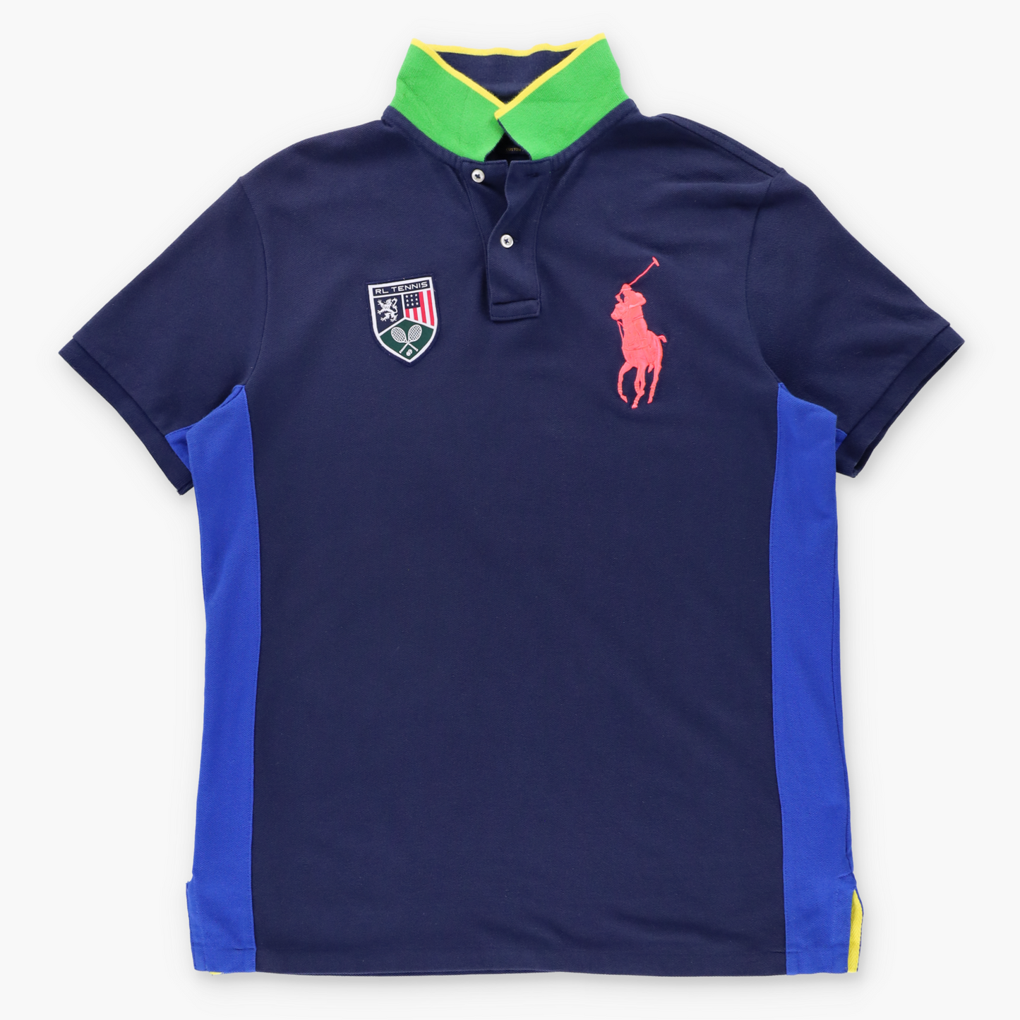Vintage POLO RALPH LAUREN 'Custom Fit' US Open Big Pony Tennis Polo Shirt (M-L) Vintage Sole Melbourne