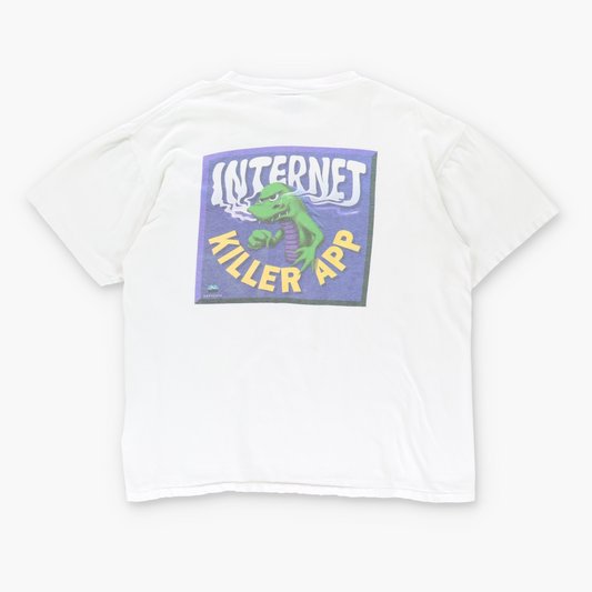 Netscape 'Internet Killer App' Graphic Single Stitch T-Shirt USA Made (L)