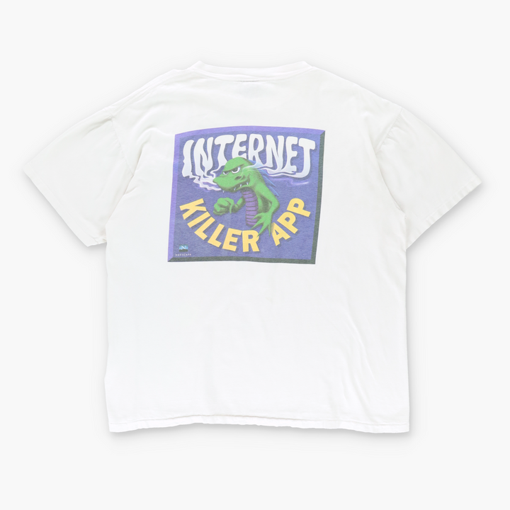 Netscape 'Internet Killer App' Graphic Single Stitch T-Shirt USA Made (L)
