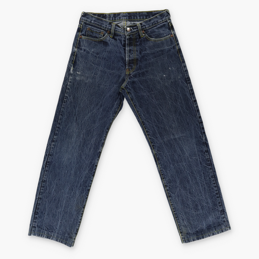 EVISU Dragon Print Yellow Stitch Denim Jeans (30 x 34)