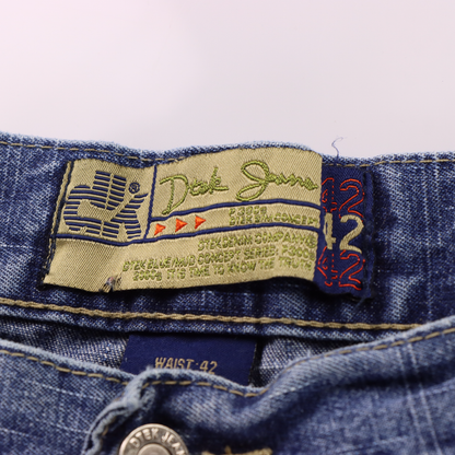 DTEK Y2K NBA 'All Stars Players' Embroidered Patch Basketball Jeans (42 x 32)