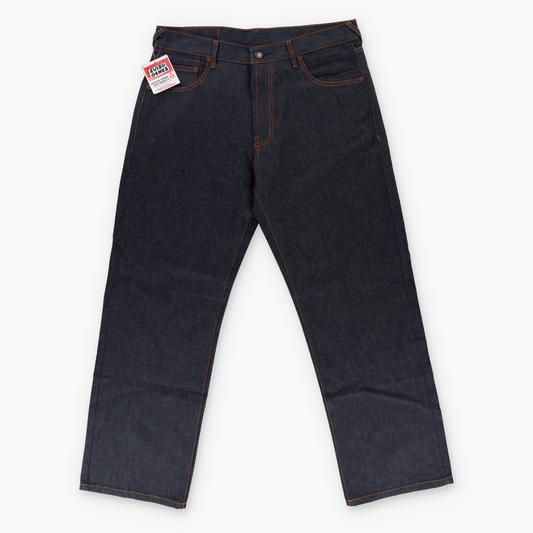 EVISU Big Logo White & Red Print New With Tag Dark Wash Jeans (36)