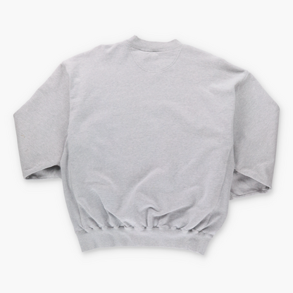Vintage NIKE Embroidered Swoosh Grey & Black Sweatshirt (L) *Aubs Vintage Sole Melbourne