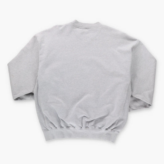 Vintage NIKE Embroidered Swoosh Grey & Black Sweatshirt (L) *Aubs Vintage Sole Melbourne