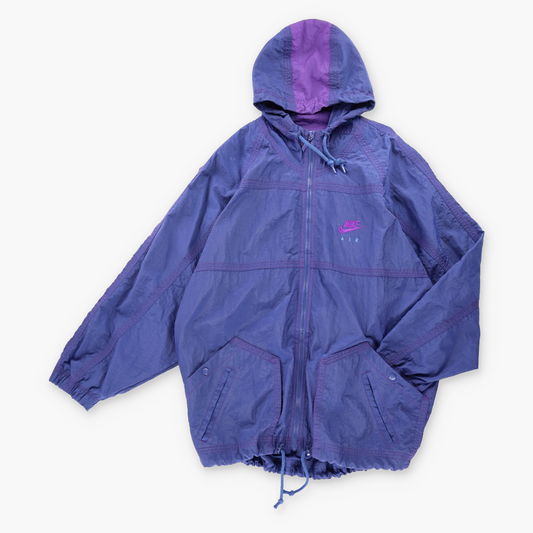 Vintage NIKE Embroidered Swoosh Purple Windbreaker Jacket (L) *Aubs Vintage Sole Melbourne