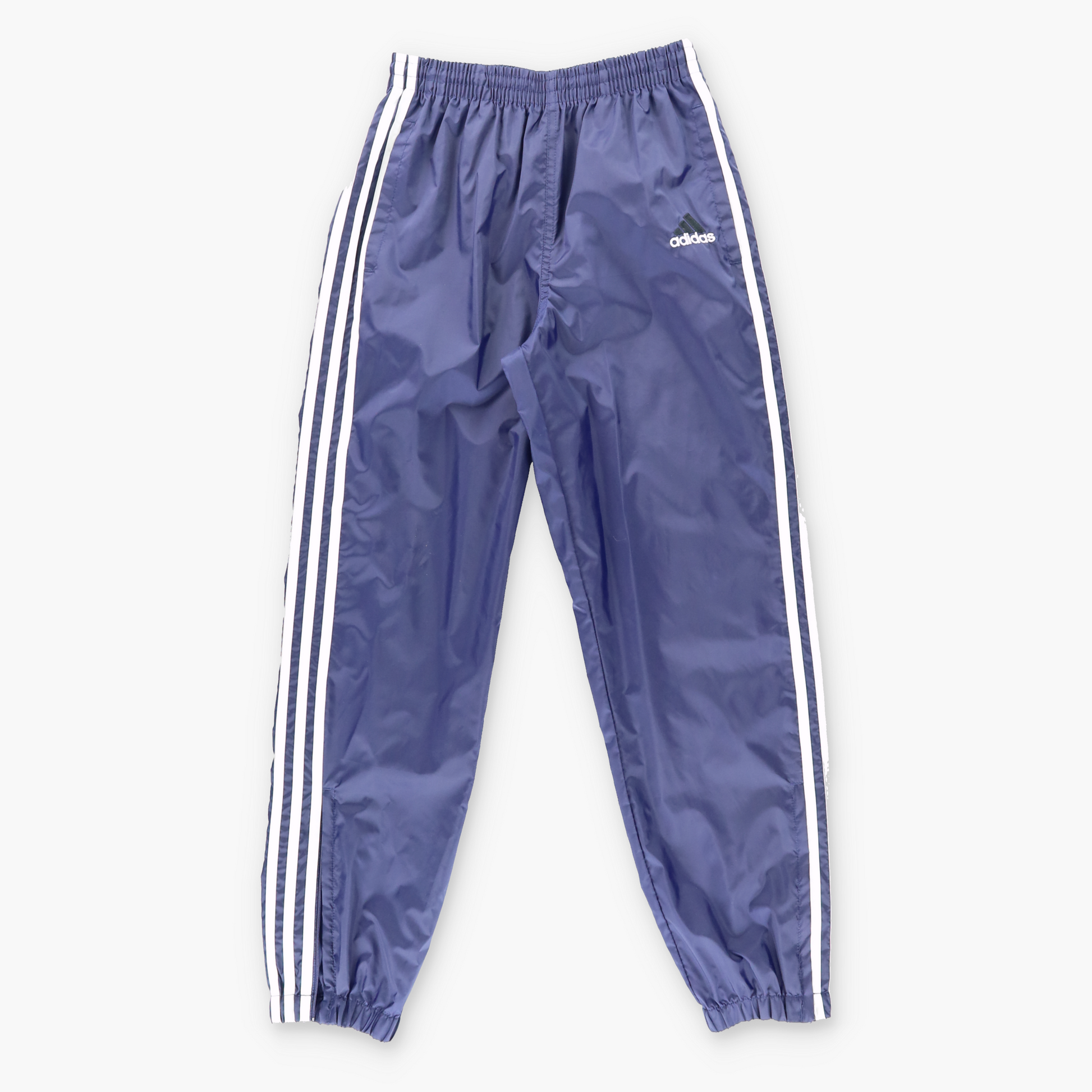 Vintage ADIDAS Embroidered Navy & White 3-Stripe Track Pants (XXS-XS) *Aubs Vintage Sole Melbourne
