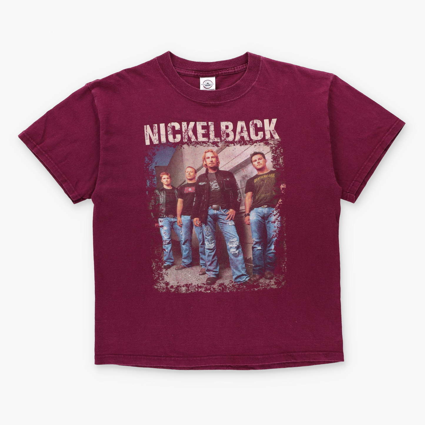 Nickelback 2006 Tour Double Sided Burgundy DELTA Band Tee (M)